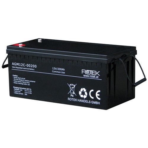 12v 200ah bleiakku agm - 200ah,