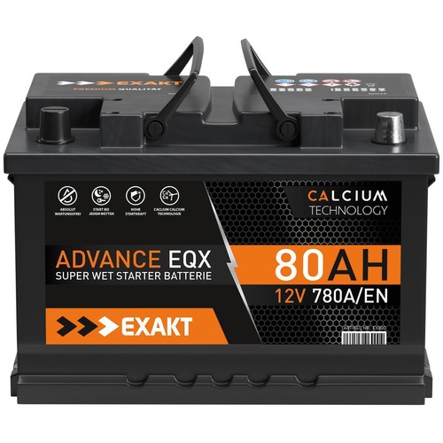 Autobatterie exakt 12v 80ah - autobatterie,