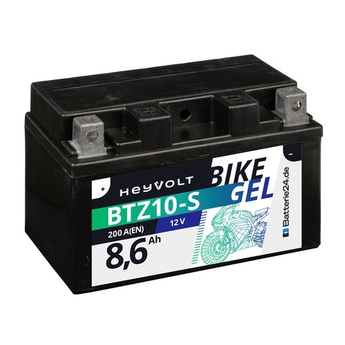 Gel motorradbatterie 6ah - 8,6ah, 12v
