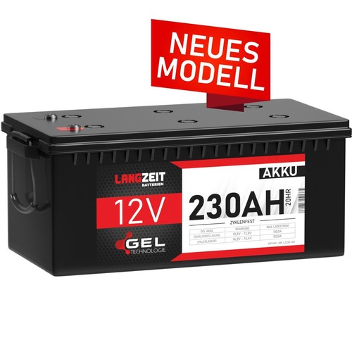 Gel batterie 12v 230ah - gel,