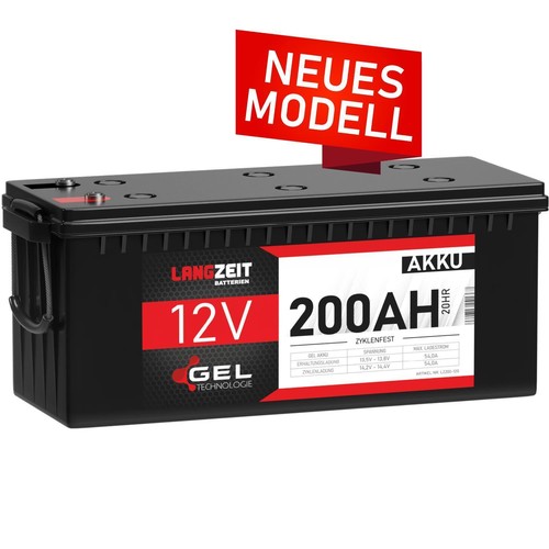 Gel akku 12v 200ah blei - 12v,