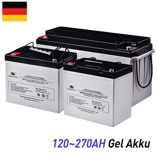 Sunstone 12v gel batterie akku - 12v,