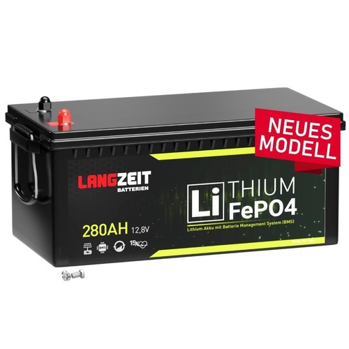 Lifepo4 280ah 12v langzeit - 280ah,